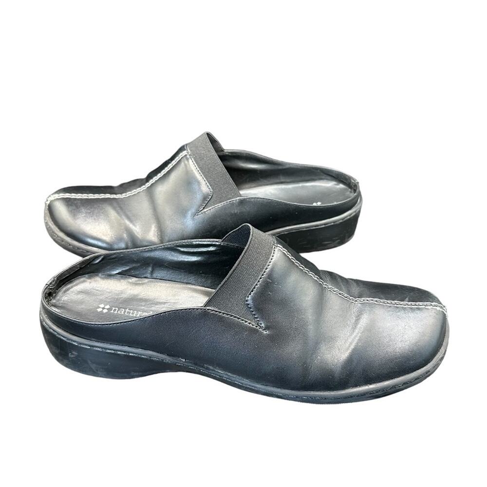 Naturalizer Women’s Leather Slip On Mules Black Size 8
